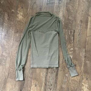 Olive Green Women's Top